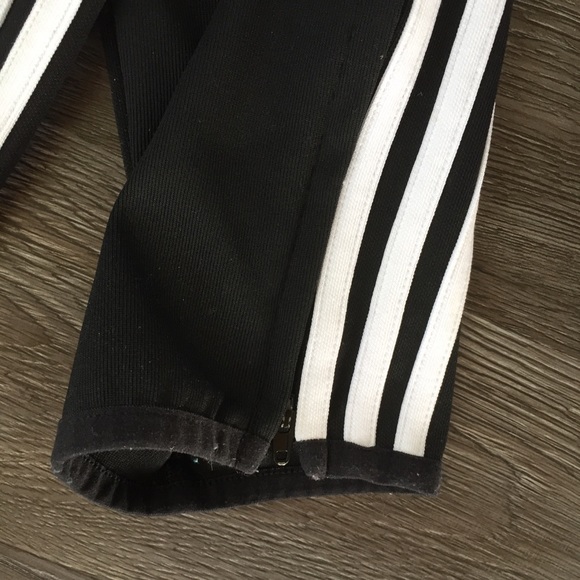 Adidas Climacool Black Training Pants Three White Stripes #5 Youth Large - Picture 9 of 10